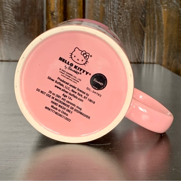 I ❤️ U Hello Kitty 20oz Pink Ceramic Mug - Picture 8 of 9